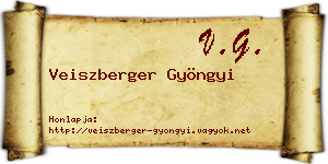Veiszberger Gyöngyi névjegykártya